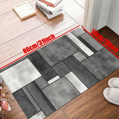 Geometric Print Kitchen Mat Non Slip Waterproof Machine Washable