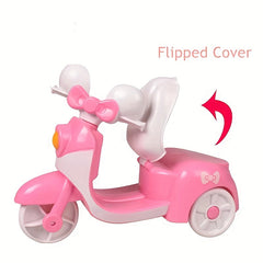 4pcs Pink Trinkets Car Toy Collection Alloy Metal Motorcycle Off road Car Toys
