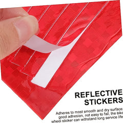 8Pcs Reflective Wheel Hub Stickers for Safety on Roadways