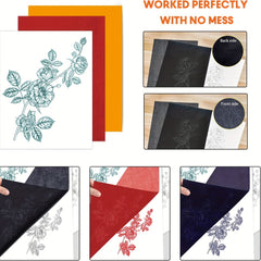 30pcs Carbon Tracing Transfer Paper for Drawing Patterns on Wood Canvas Fabric