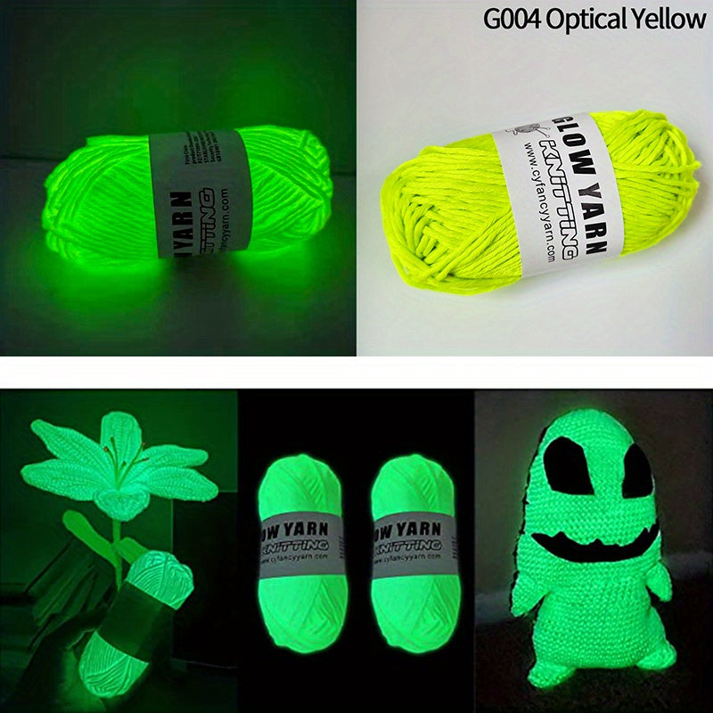 Glow In The Dark Yarn for DIY Knitting Luminous Yarn 50g