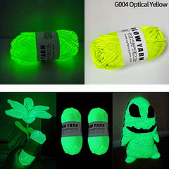 Glow In The Dark Yarn for DIY Knitting Luminous Yarn 50g