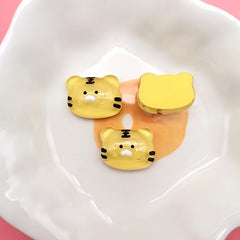 10pcs DIY Transparent Rabbit Resin Charms for Earrings, Hair Accessories