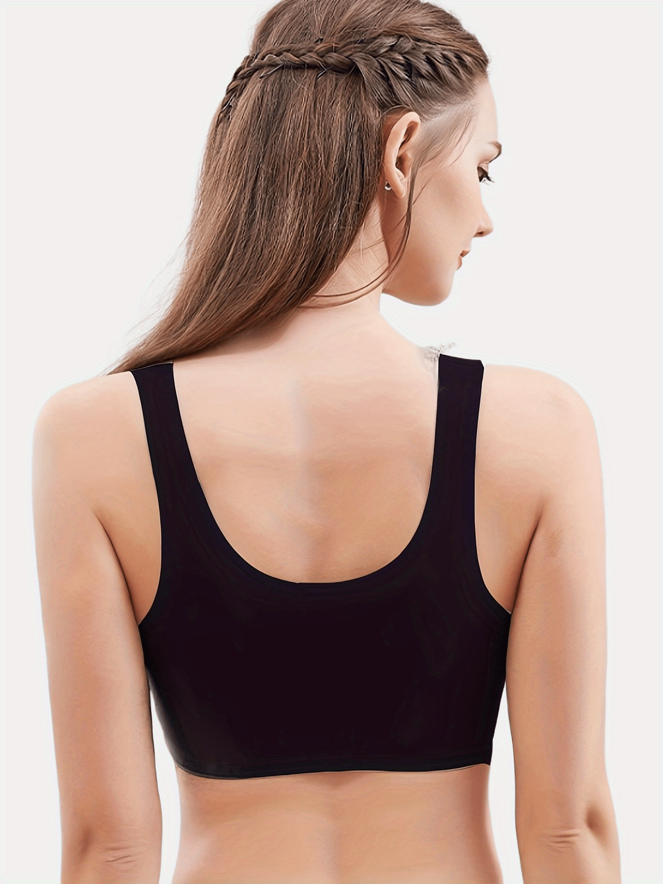 Colorblock Wireless Push Up Bra Seamless Comfort Intimates Lingerie