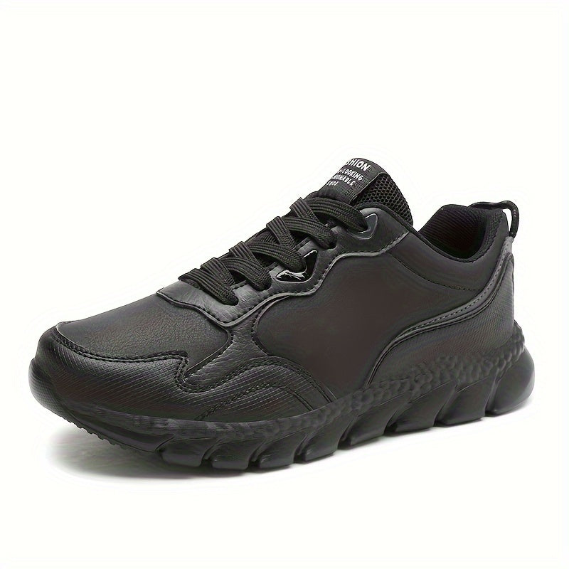 Waterproof Non-slip Running Shoes PU Leather Casual Sneakers Women's Footwear