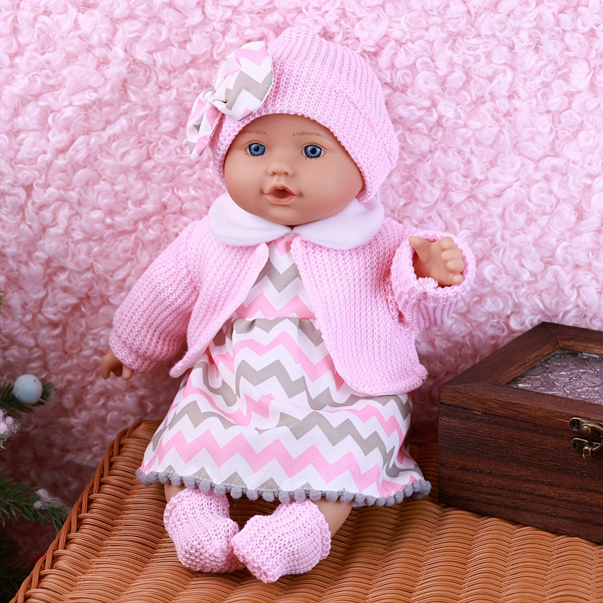 13 Inch Reborn Baby Doll Lifelike with Outfit Sets