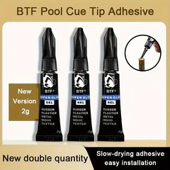 3pcs Pool Cue Tip Glue Billiard Supplies