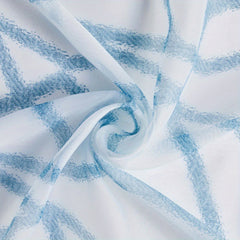 Crack Printed Sheer Curtain for Living Room and Bedroom