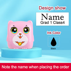Kids Name Stamp Custom Seal Waterproof Washable Cartoon Name Stickers