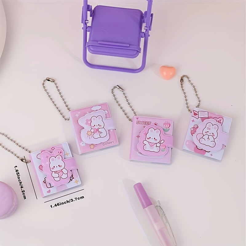 2pcs Cartoon Mini Handy Shorthand Notebook Set: DIY Writing Student Stationery