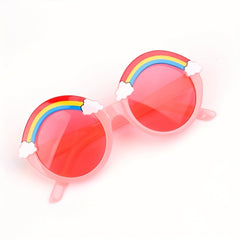 Y2K Rainbow Frame Sunglasses Sun Protection for Kids