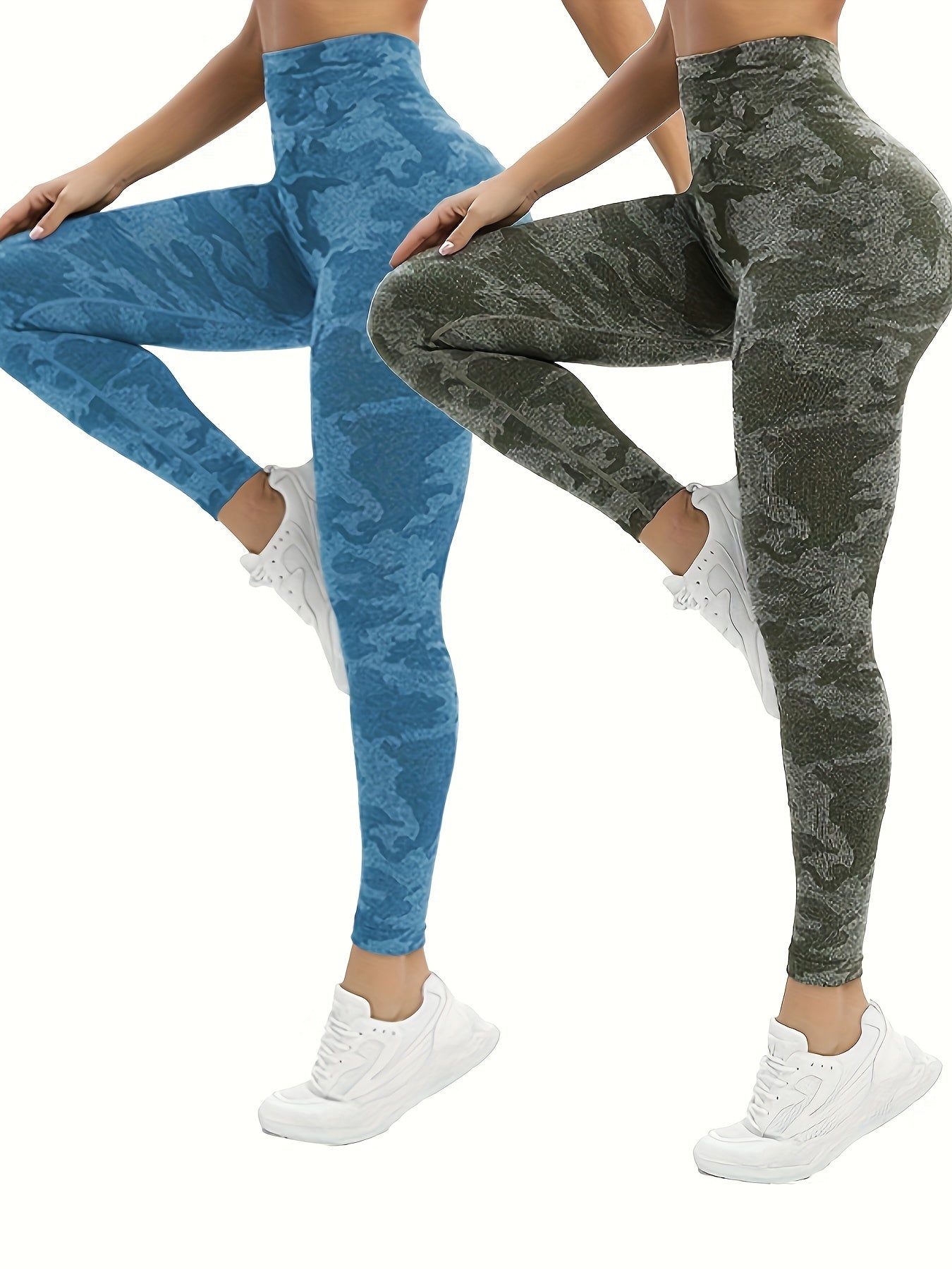 Camouflage High Waist Butt Lifting Yoga Pants Fitness Sports Activewear
