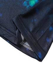 Men's UPF 50 Sun Protection Hooded Shirt Fish Scale Print