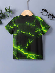 Kids Lightning Graphic Tees 3D Print Casual T-shirt
