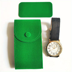 Vintage Watch Bag Double Sided Fleece Storage