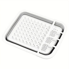 Collapsible Dish Drying Rack with Drainer Board