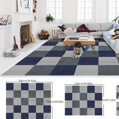 Anti-slip Square Carpet Sticker 30pcs Self-adhesive Floor Tile Stain Resistant