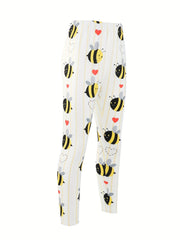 3D Leopard Print Leggings Girls Comfy Yoga Pants Spring