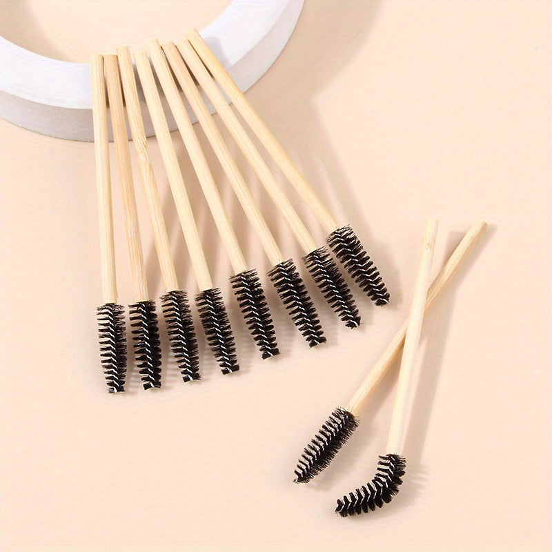 10pcs Eyelash Mascara Brushes Wands Applicator Mini Nylon Brush Set