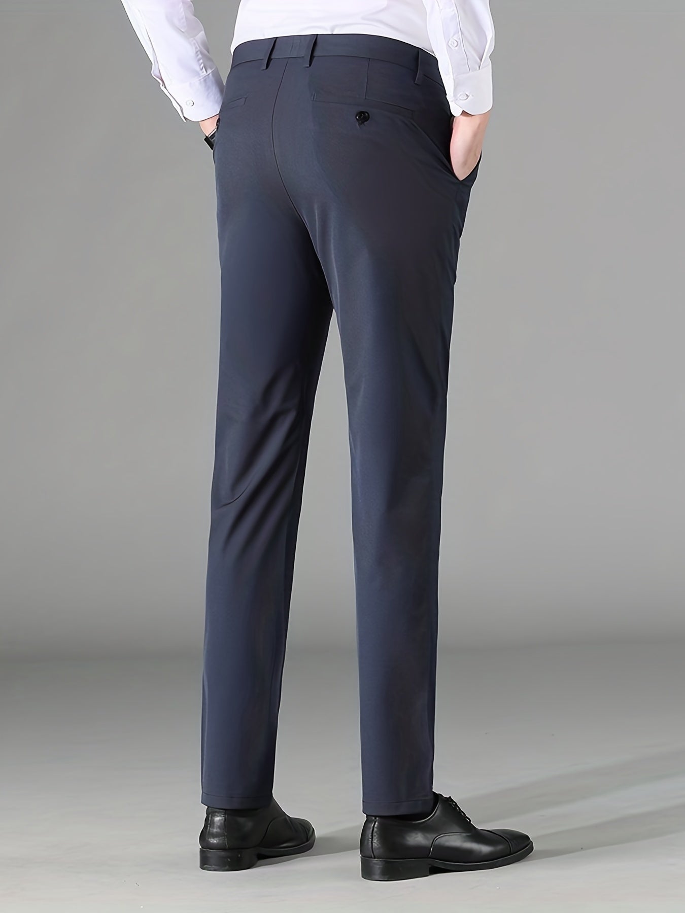 Men's Classic Formal Slim Fit Stretch Dress Pants for Business