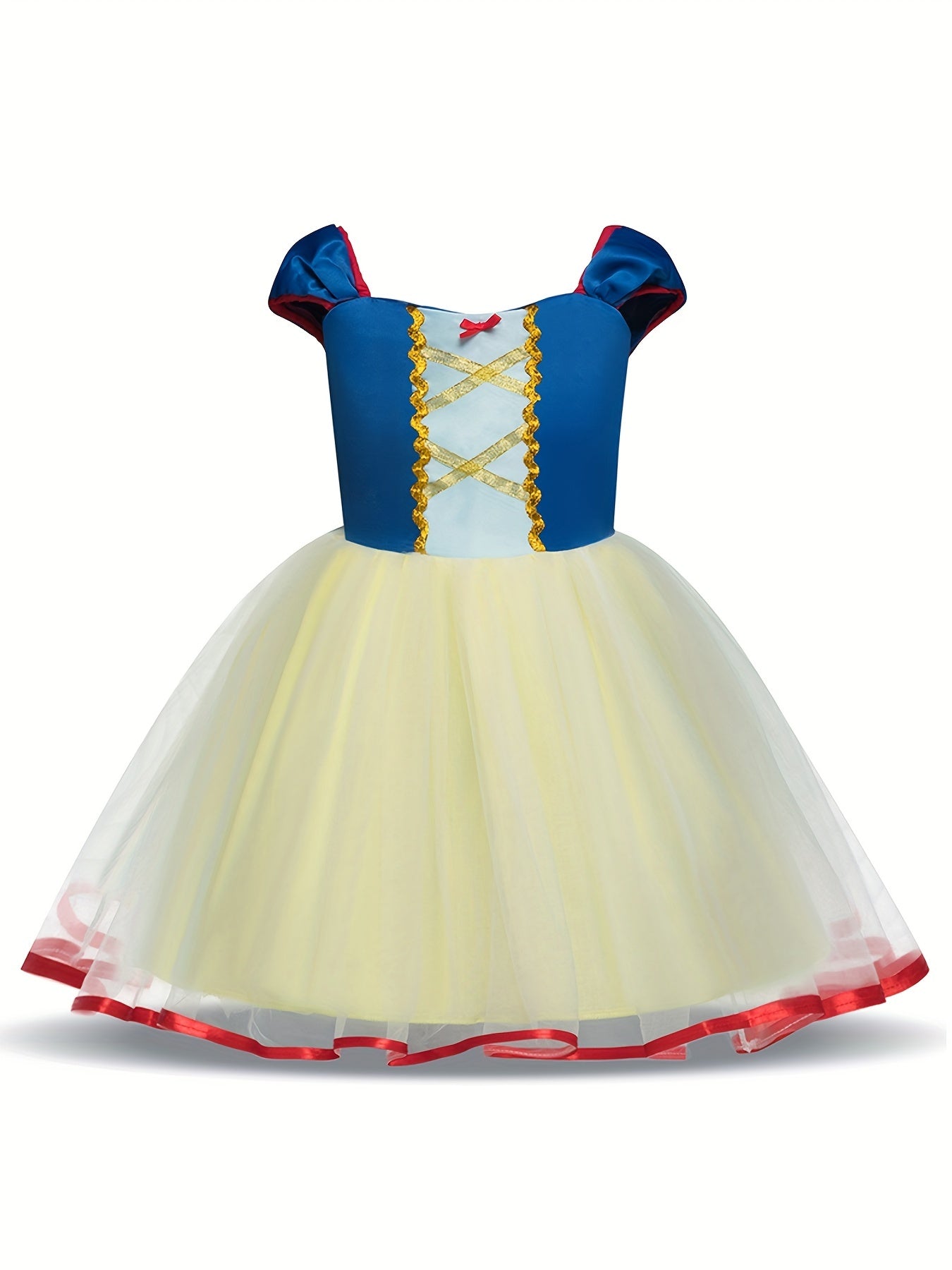 Girl Mesh Puffy Princess Dress Cosplay Costume