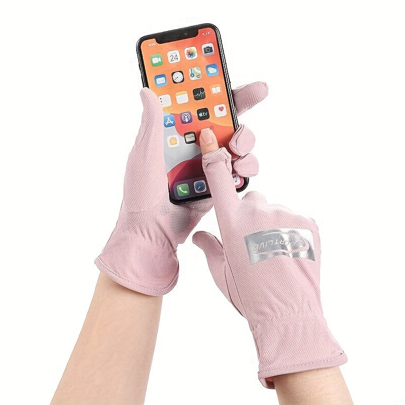 Breathable Sun Protection Gloves for Outdoor Activities