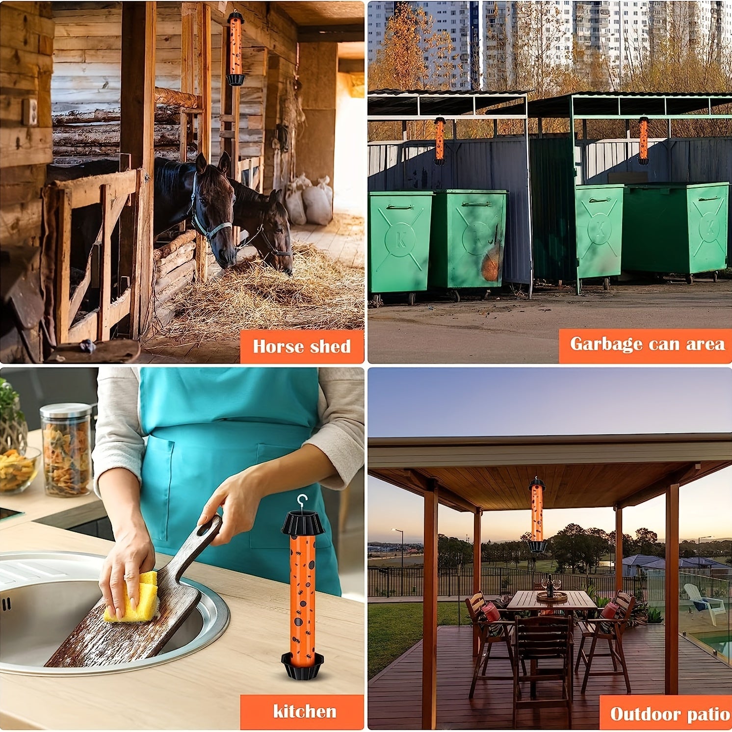 Outdoor Fruit Fly Traps | Indoor Fly Catcher Gnat Mosquito Sticky Fly Trap