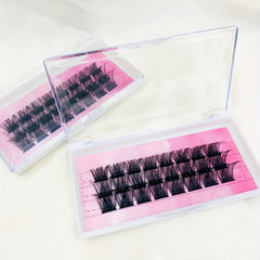 25mm Lashes Clusters DIY Eyelash Extensions D Curl Volume Individual Lashes
