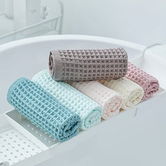 Soft Plaid Wash Cloth Cotton Microfiber Towel 13x13 Inches