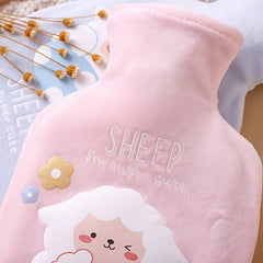 Rainbow Sheep Hot Water Bag Thickened Rubber Liner Portable Warm Water Bag