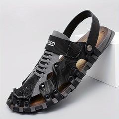 Men's Closed Toe Sandals Non Slip Outdoor Hiking Trekking Beach Shoes