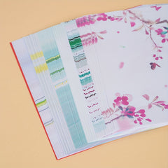 50 Sheets Double Sided Origami Paper Kit Pink Cartoon Pattern Easy Folding