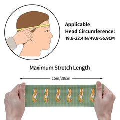 Check Plaid Headband for Sport/Casual Outfits