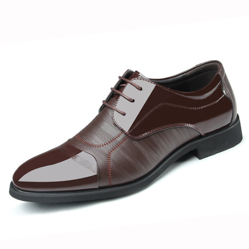Men's Derby Style Dress Shoes Lace-up Formal Oxfords