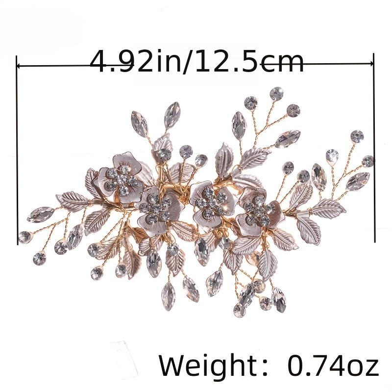 Golden Flower Hairclip Bridal Hairpin Wedding Hair Ornament