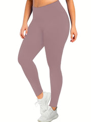 5 Pack Plus Size Sports Leggings Set | Tummy Control Yoga Workout Pants