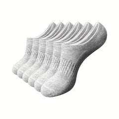 6 pairs Breathable Anti Slip Men's No Show Socks
