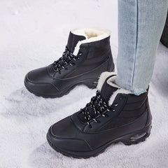 Plush Lined Thermal Furry Chunky Snow Boots