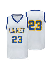Men's 23 Embroidered Basketball Jersey V Neck Sleeveless Uniform