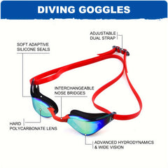 High Definition Anti-fog Racing Goggles