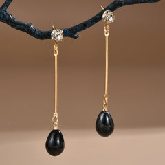 Faux Pearl Long Dangle Earrings Great Gift