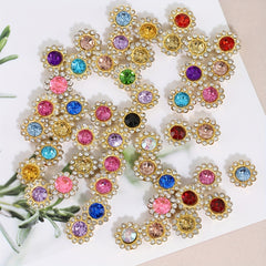 50pcs Rhinestone Bezel Sew On Beads for DIY Jew