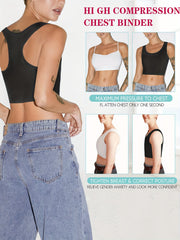Breathable Sports Tank Top Round Neck Running Crop Top