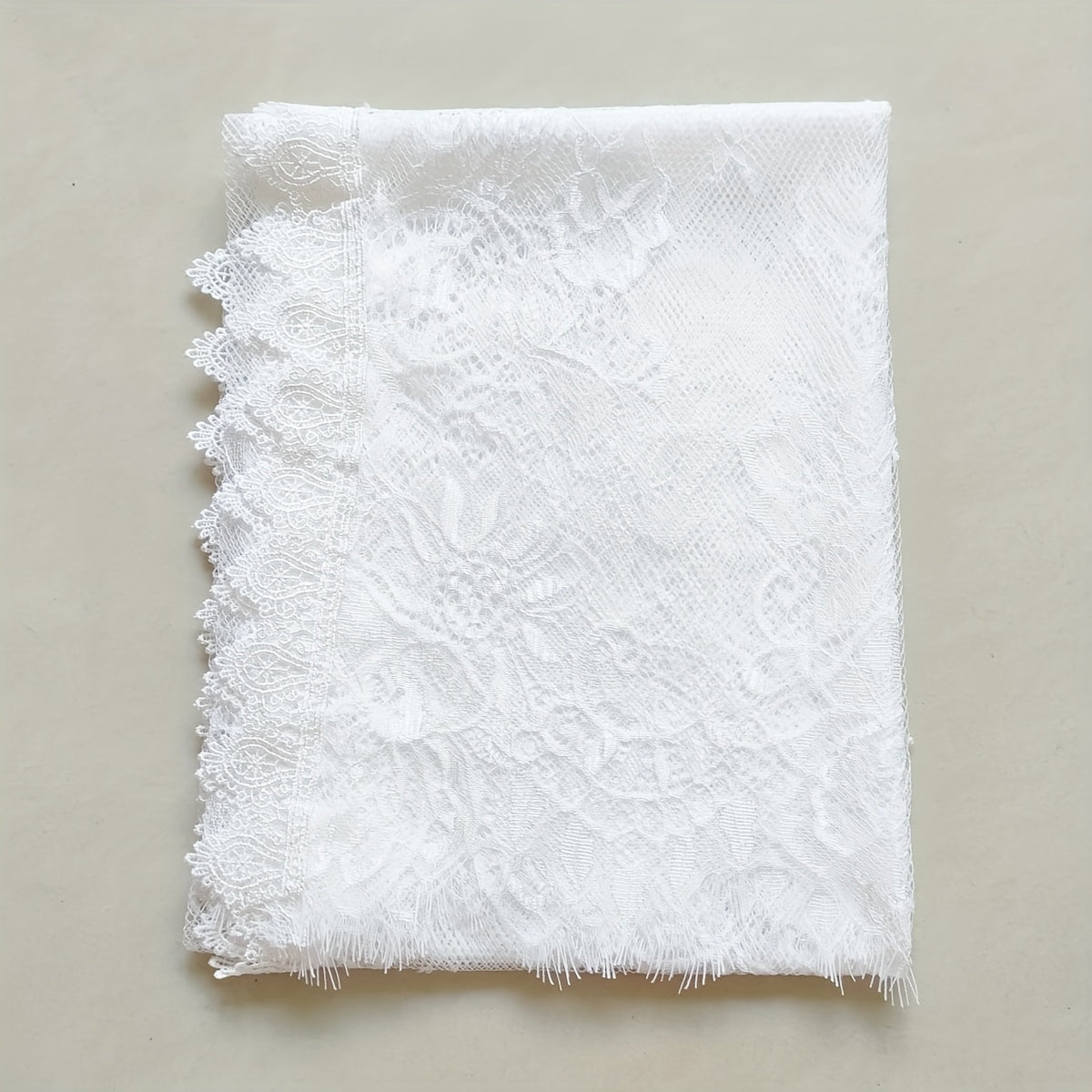 Bridal Lace Veil Scarf Vintage Long Headscarf for Women Wedding Veil