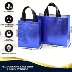 2pcs Medium to Large Reusable Gift Bags with Smooth Surface