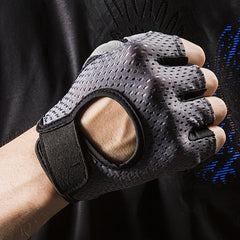 Non Slip Fishing Gloves Breathable Half Finger Gloves For Cycling Gym