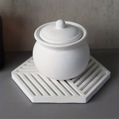 Round Candle Jar Silicone Mold with Lid DIY Home Decoration