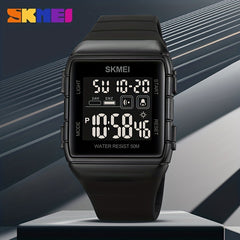 Men's Square Electronic Watch