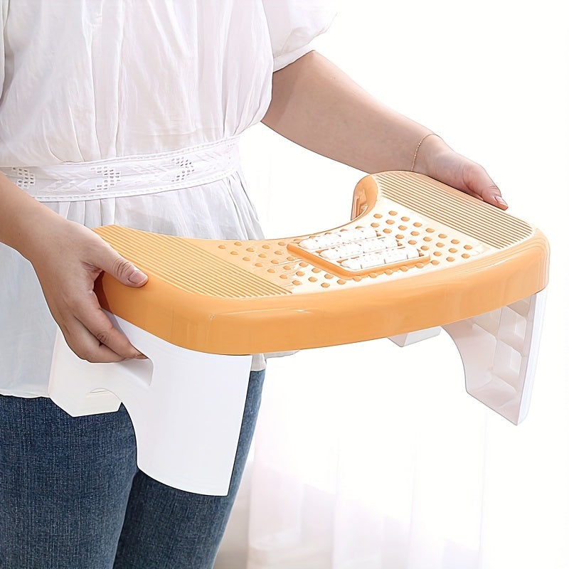 Portable Foldable Bathroom Toilet Stool with Foot Massage