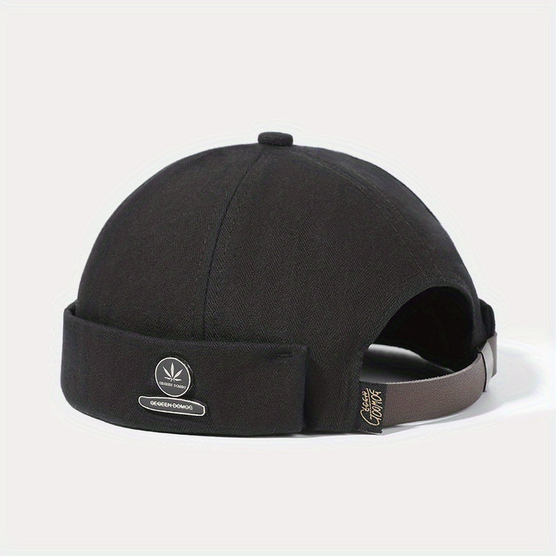 Maple Leaf Iron Label Beret Spring Autumn Hat Beanie